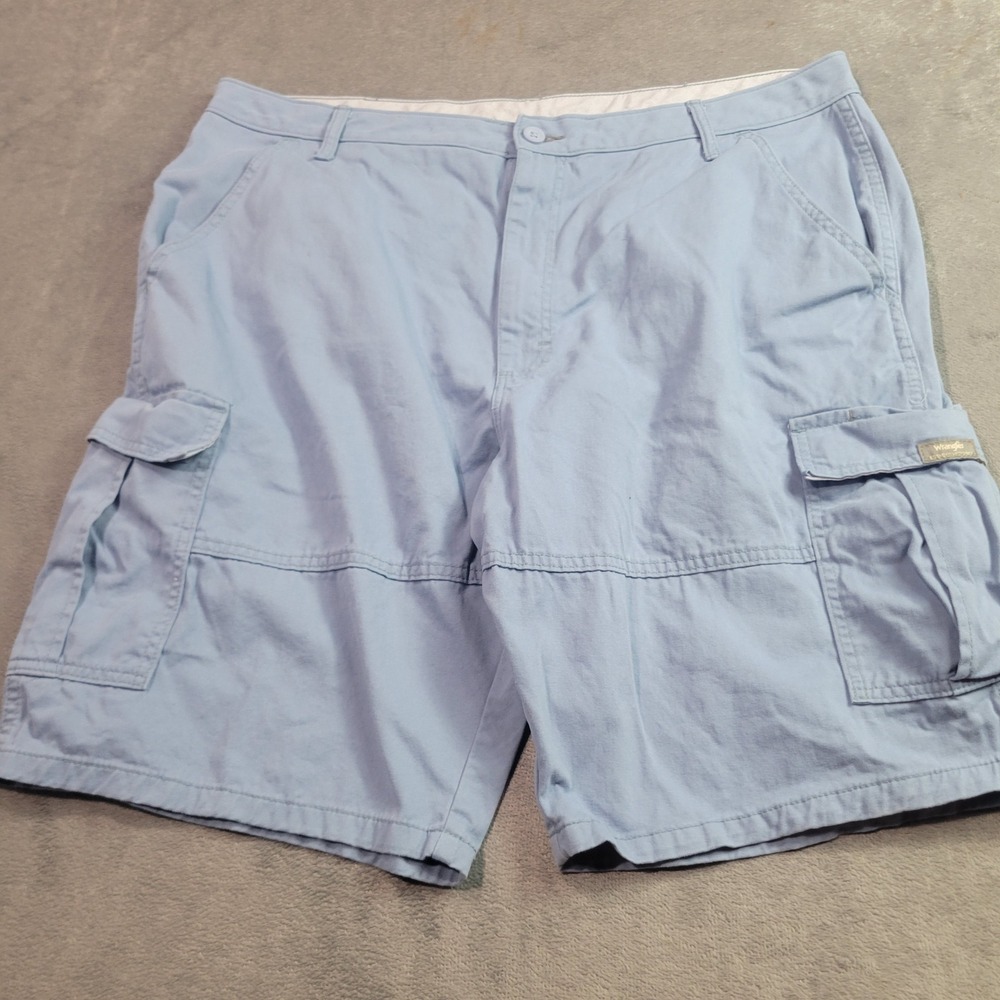 Wrangler Cargo Shorts Mens 40 Blue 60SFWLK Cotton Casual‎ Utility Summer Rugged